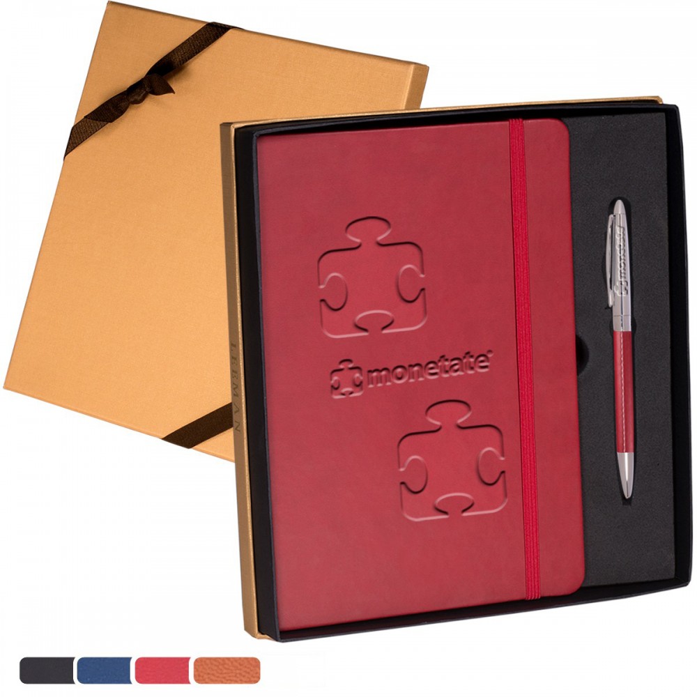 Tuscany Journal & Pen Gift Set Logo Branded