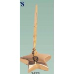Brass Pen Star Holder With Gold Pen - ON SALE - LIMITED STOCK Custom Printed