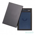 Eccolo Two Step Journal/Venino Pen Gift Set - (M) Navy with Logo