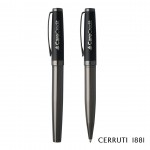 Promotional Cerruti 1881 Hamilton Ballpoint Pen & Rollerball Pen Gift Set - Metal