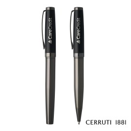 Promotional Cerruti 1881 Hamilton Ballpoint Pen & Rollerball Pen Gift Set - Metal