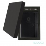 Eccolo Slide Journal/Clicker Pen Gift Set - (M) Black Custom Imprinted