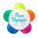 Liqui-Mark Flower Highlighter 5-Color Flower Shaped Highlighter Logo Printed