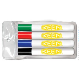 Liqui-Mark Chisel Tip Dry Erase Marker (4-Pack) Custom Printed