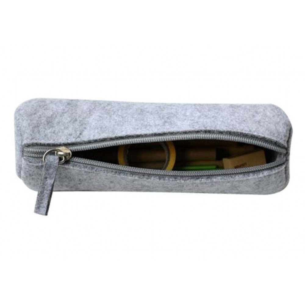 Custom Imprinted Felt Zippered Pencil Case