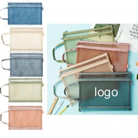 Architecture Travel Pouch, Pencil Pouch, With Zipper, Canvas Bag
