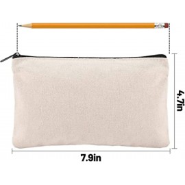 Logo Branded DIY Craft Bag Canvas Pen Pencil Case