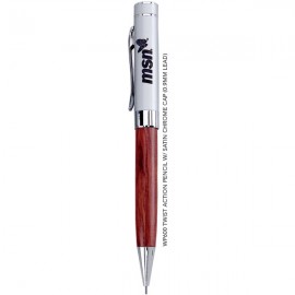 Custom Imprinted Westminster Collection Rosewood &amp;amp; Silver Mechanical Pencil