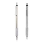 Zebra M-701/F-701 Pen/Pencil Set - Stainless Steel Custom Imprinted