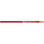 Abert Special Round #2 Pencil (Red/Red Eraser) Custom Imprinted