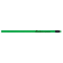 Logo Branded Tropicolor #2 Pencil w/Matching Eraser (Kiwi Green)