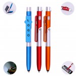 Custom Imprinted 4-In-1 Phone Holder Led Light Ballpoint Pen