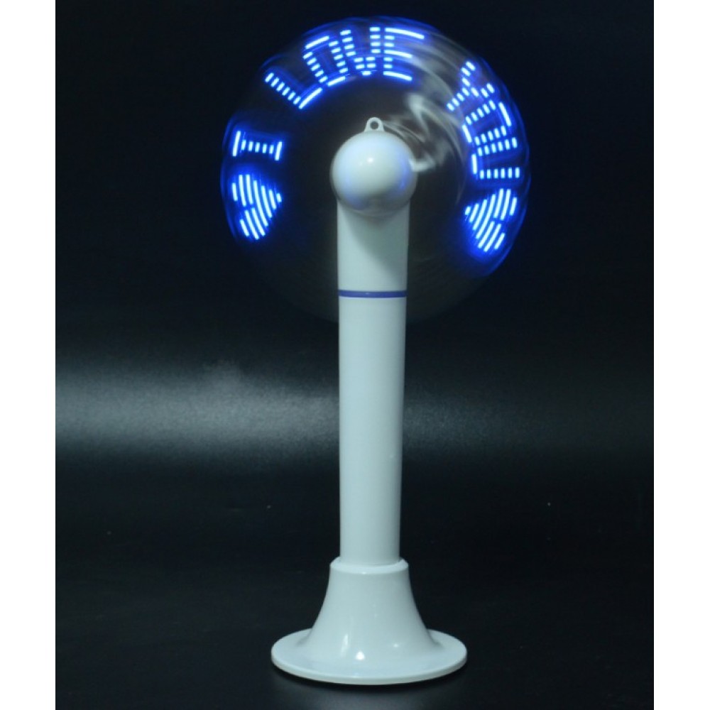 Custom Engraved Rechargeable Mini Fan w/Pen