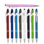 Elegant Ballpoint Pen with a Soft Touch and Integrated Stylus Tip Custom Imprinted