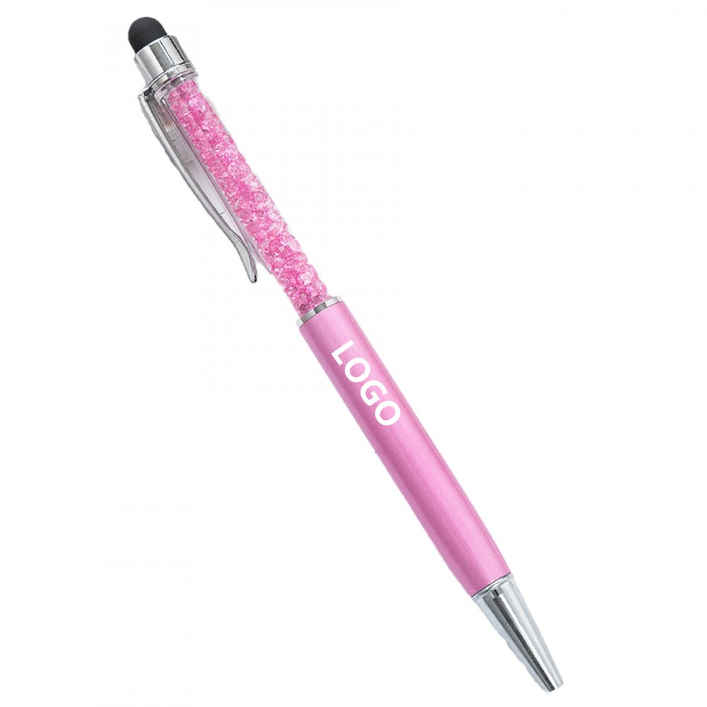 Custom Imprinted Stylish Crystal Diamond Stylus Pen