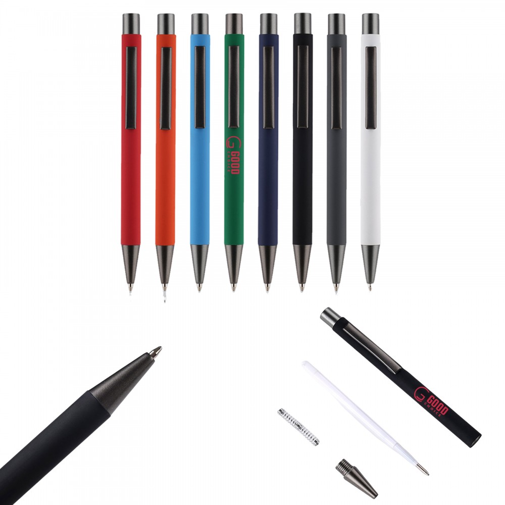 Push-action Aluminum Ballpoint Pen Custom Imprinted