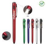 Logo Branded 3-In1 LED Flashlight Stylus Pen