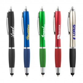 Alexandria Light Up Stylus Pen Custom Imprinted