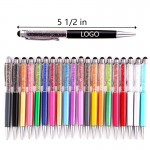 2-in-1 Crystal Diamond Capacitive Touch Screen Stylus Ballpoint Pen Custom Engraved