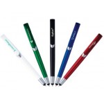 Clipper Click Action Ballpoint Pen w/Stylus Logo Branded