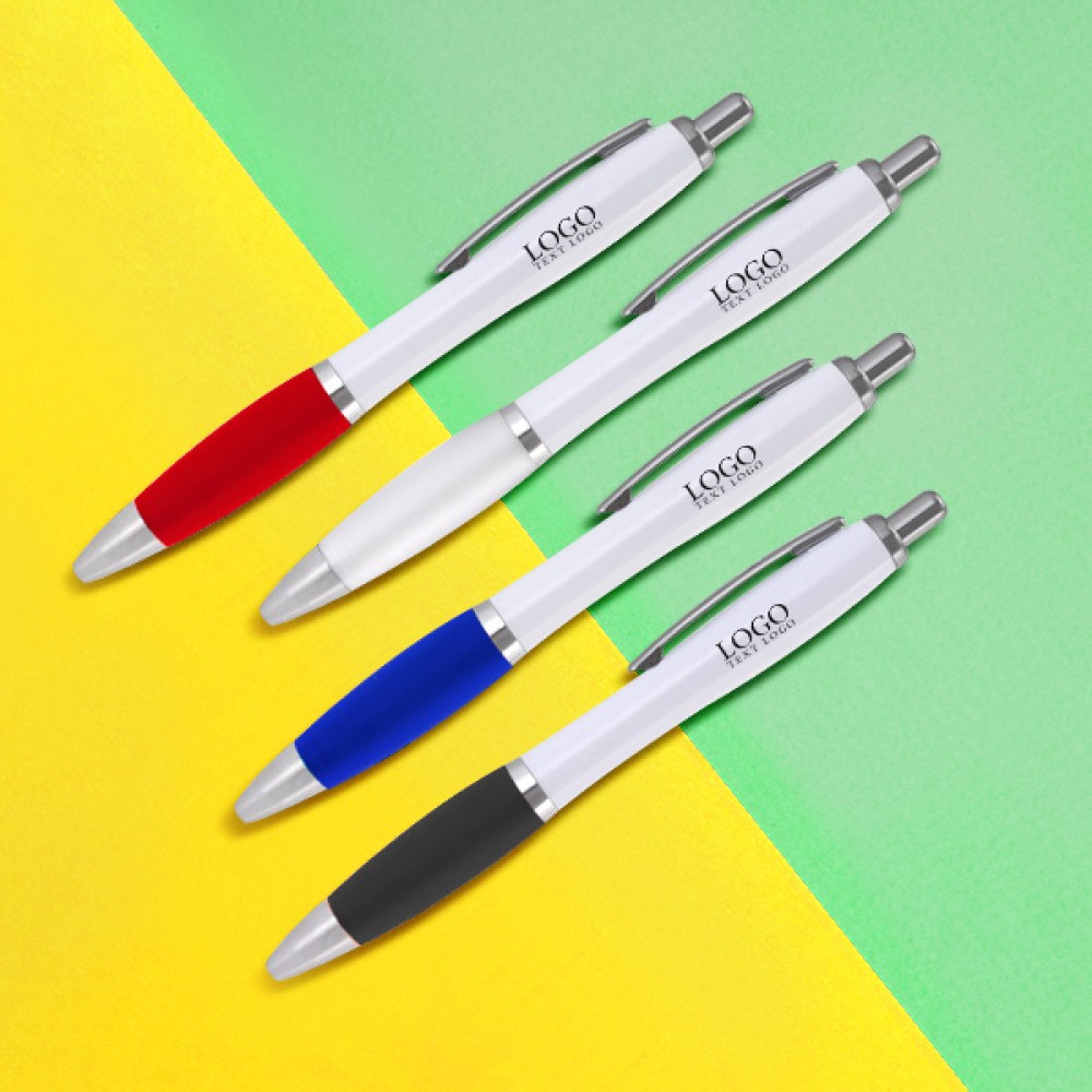 Custom Imprinted Custom Plastic Click Satin Pen