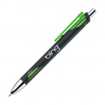 Larissa Accent Clicker Pen - Green Custom Engraved