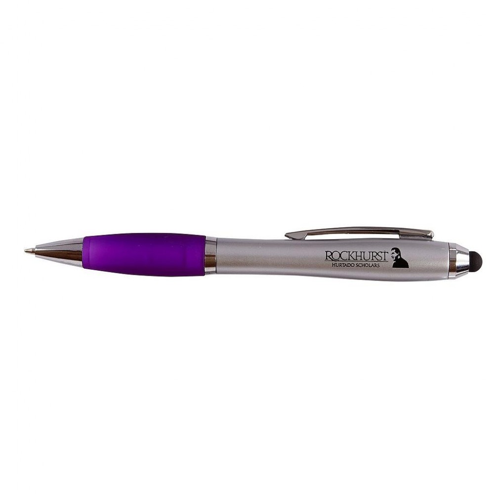 Logo Branded Twist Pen W/ Stylus