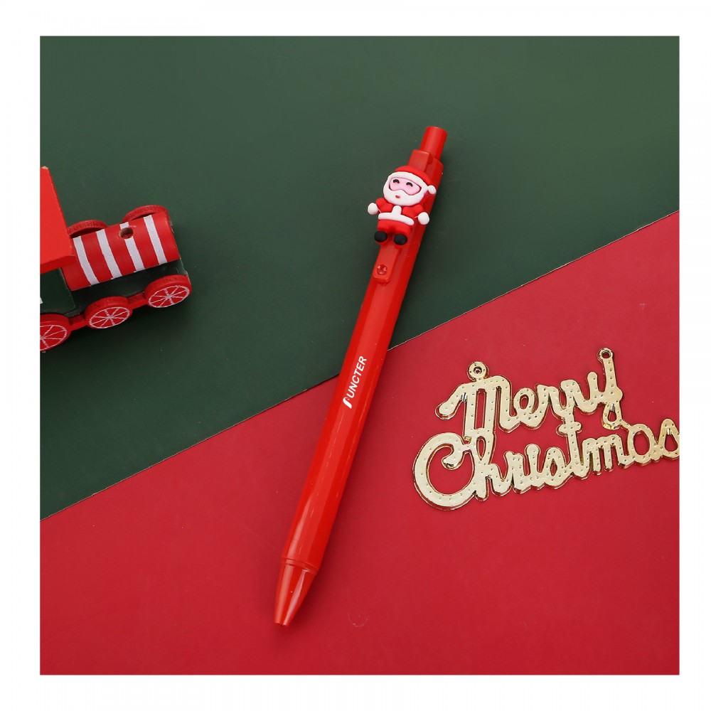 Logo Branded Christmas Gel Ink Pen