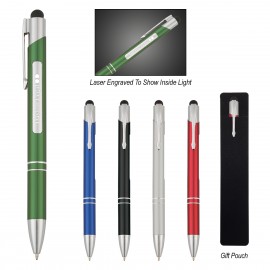 Logo Branded Argo Light Up Stylus Pen