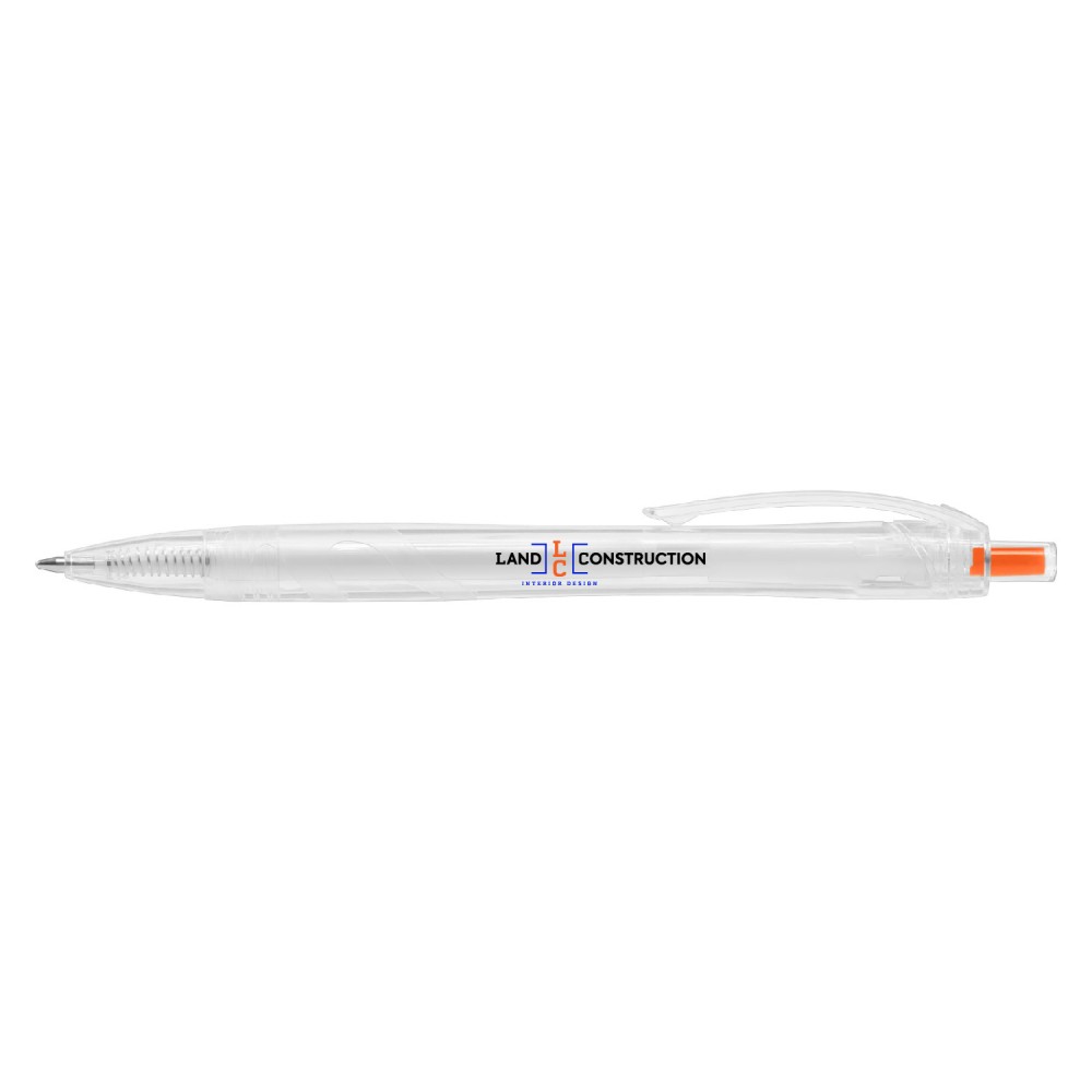 Custom Imprinted CrystalView Recycled Plastic Pen (Full Color Imprint)