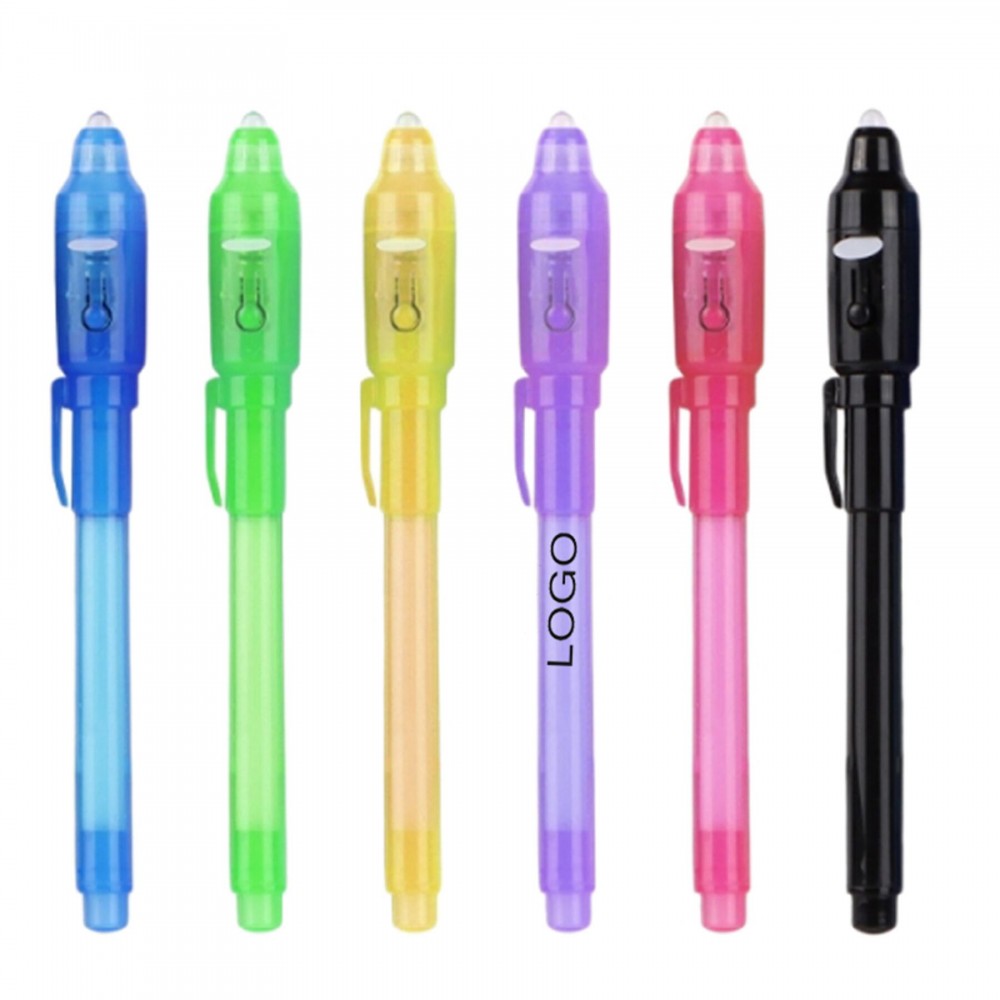 Custom Engraved UV Light Secret Message Pen Spy Pens Magic Markers Cute Pens