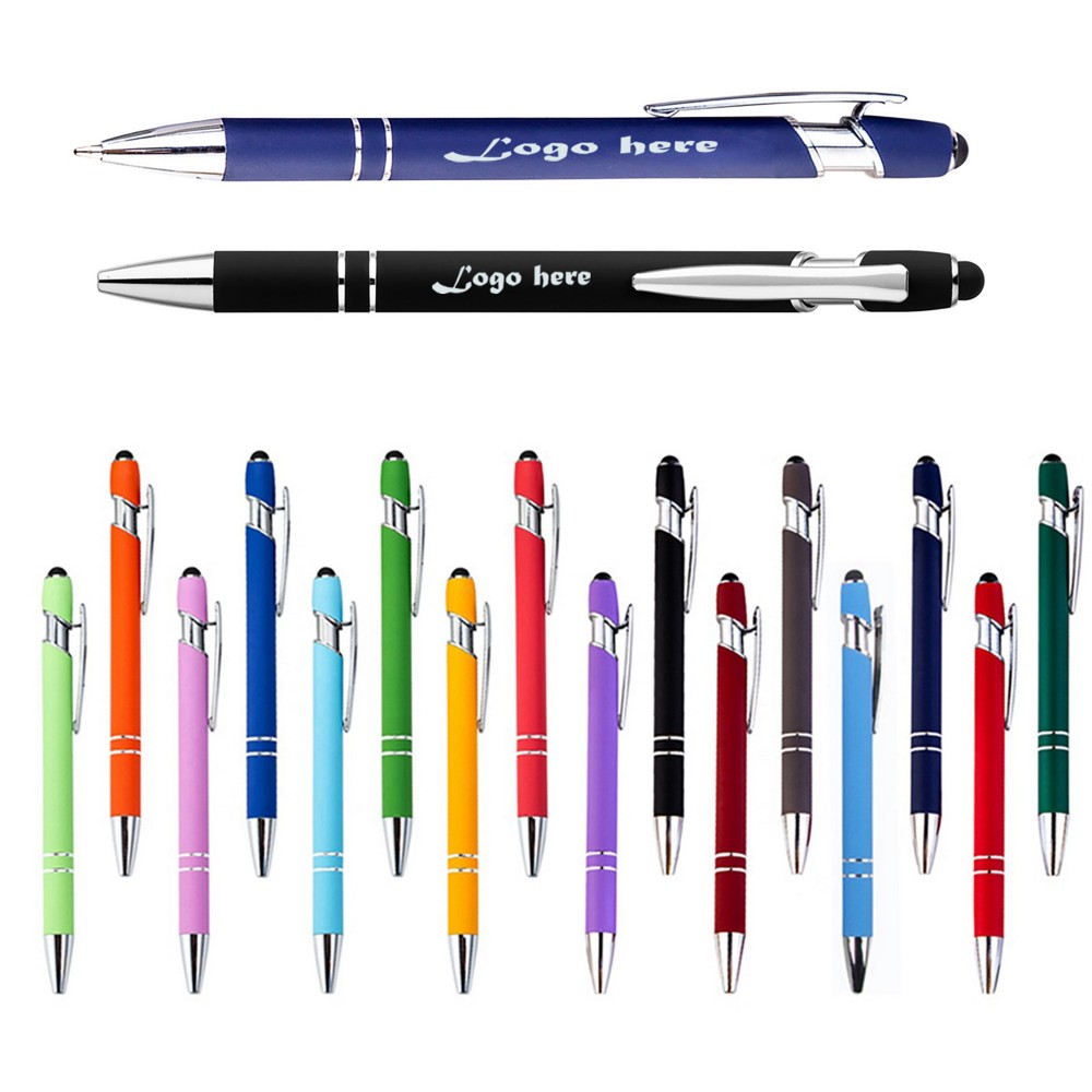 Stylus Ballpoint Pen Laser Engraved Logo Branded