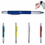 6 in 1 Multi-Tool Metal Tech Pen Gadget w/Stylus, Ruler Custom Engraved