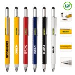 6 in 1 Multi Functional Stylus Tool Pen Custom Imprinted