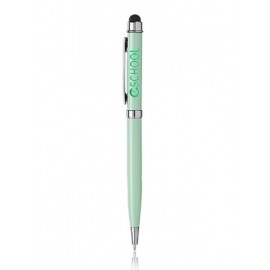 Logo Branded Slim Executive Metal Pen with Stylus