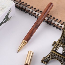 Vintage Wooden Pen With Brass Pen Cap Custom Engraved