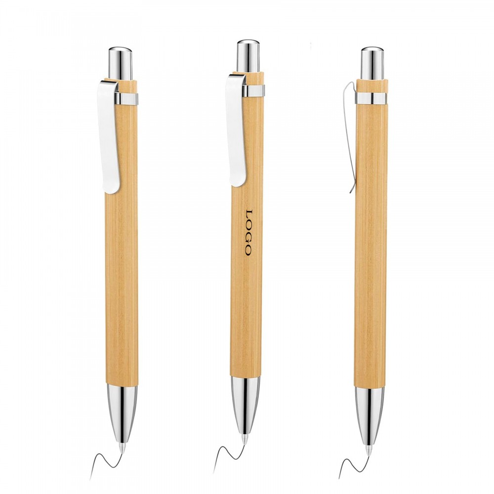 Custom Imprinted Bamboo Ballpoint Pen