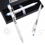 Custom Imprinted Ballpoint Pen With Stylus Tip