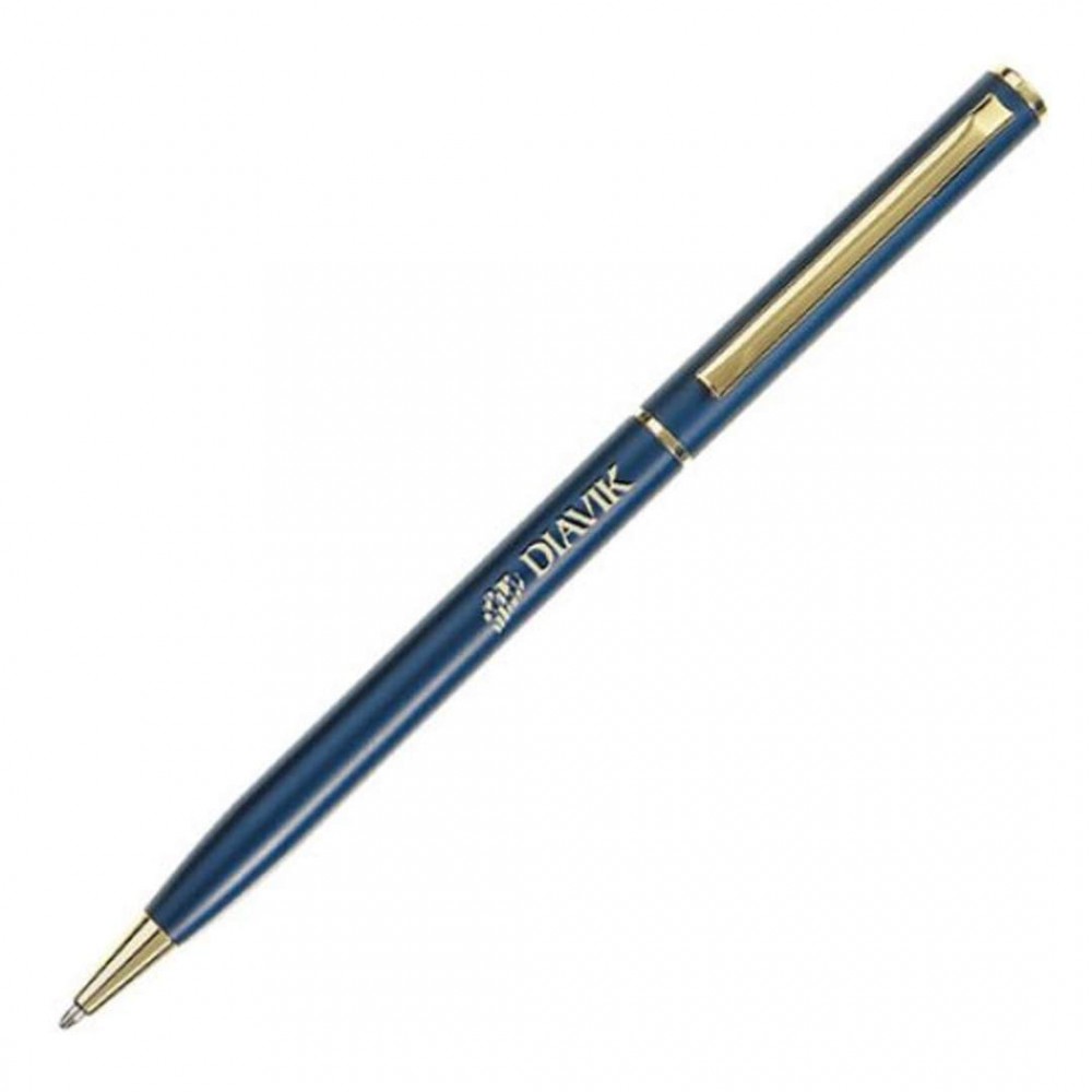 Logo Branded Terminator Metal Pen - Blue