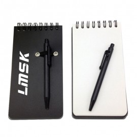 Pocket Notebook Spiral Bound Jotter W/Pen Logo Branded