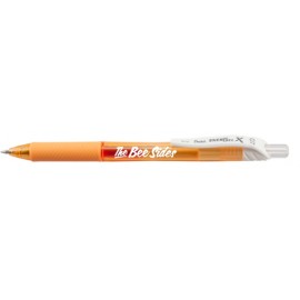 Logo Branded EnerGel-X Pastel Barrel Gel Ink Pen - Orange