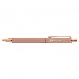 Custom Engraved Harmony Softy Rose Gold Pen (Full Color Imprint)