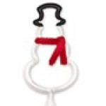 Snowman Baby Bend, Bent Pen Logo Branded