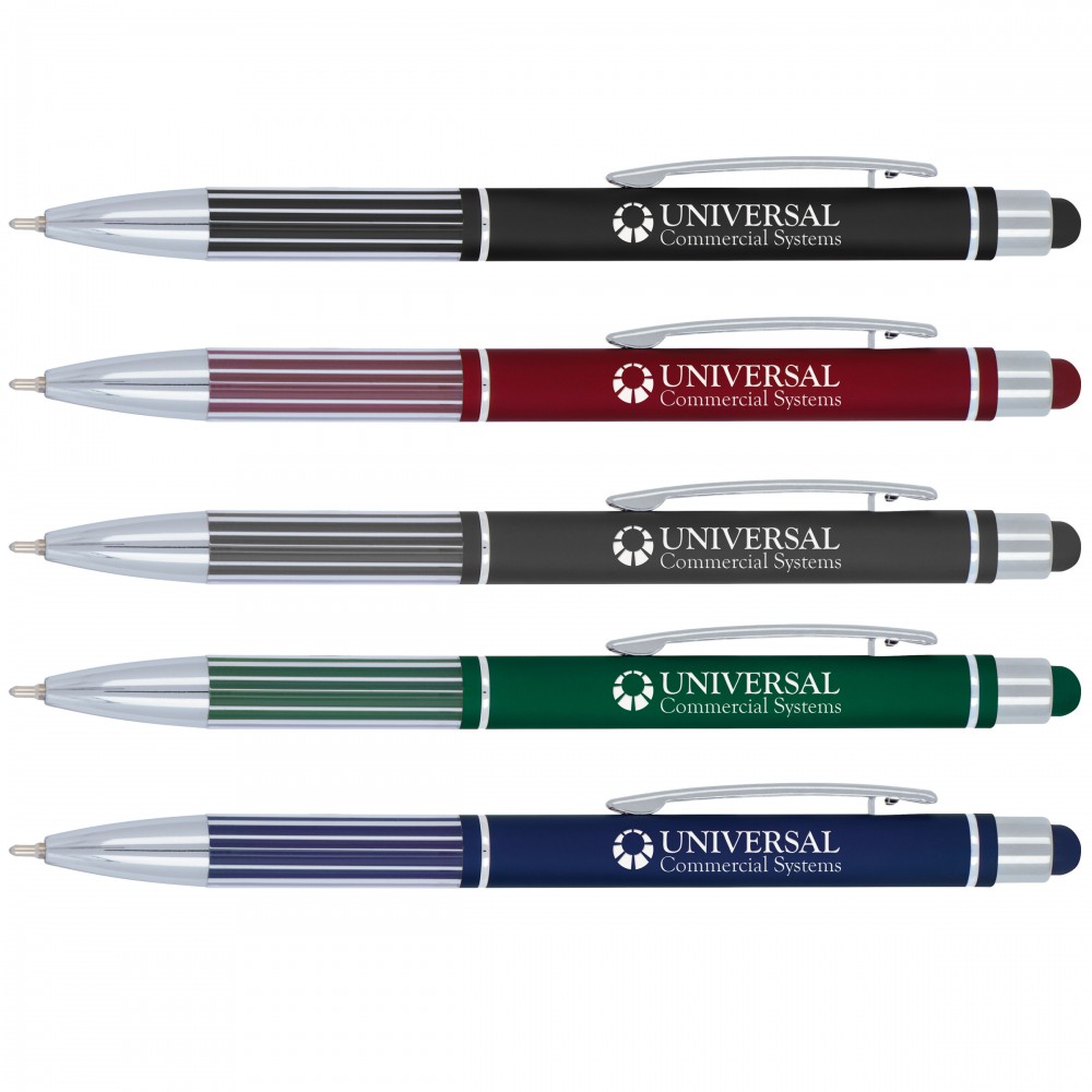 Custom Imprinted Comfort Luxe Gel-Glide Stylus Pen