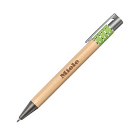 Custom Imprinted Eliot Bamboo Pen - Green