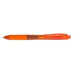 Energel-X Translucent Barrel Retractable Gel Ink Pen - Orange Logo Branded