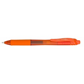 Energel-X Translucent Barrel Retractable Gel Ink Pen - Orange Logo Branded