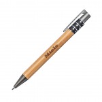 Eliot Bamboo Pen - Black Custom Imprinted