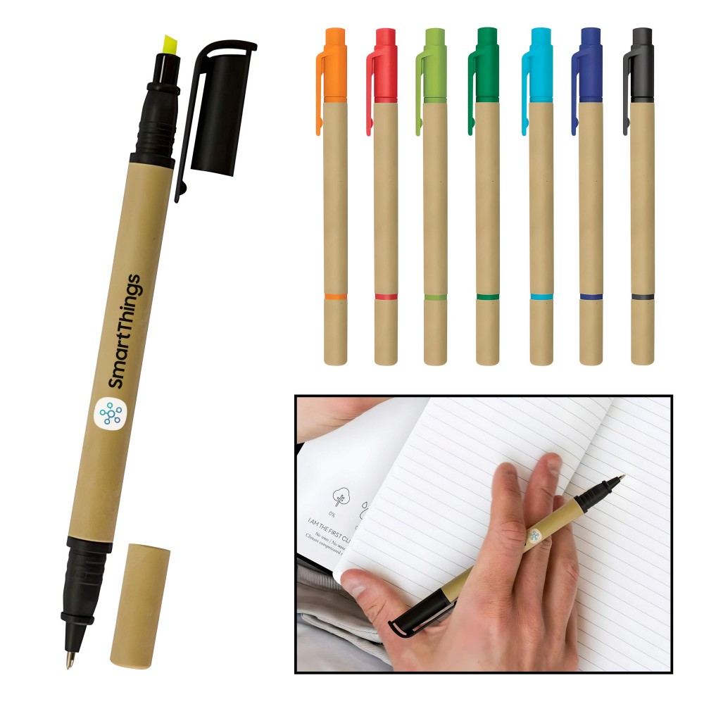 Eco Friendly Highlighter Pen Set Custom Engraved