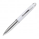 Custom Imprinted Townsend Aluminum Stylus Pen - White